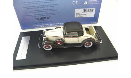 Buick Series Sixty-Six S Sport Coupe 1933 beige/black, масштабная модель, 1:43, 1/43, Neo Scale Models