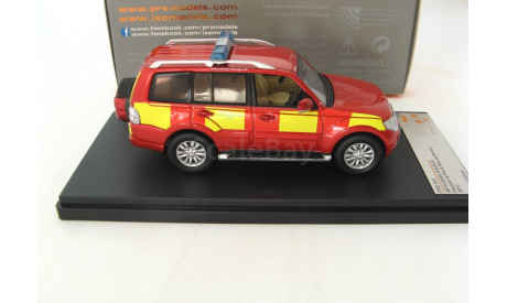Mitsubishi Pajero Derbyshire Fire & Rescue Service 2010 г., масштабная модель, 1:43, 1/43, Premium X
