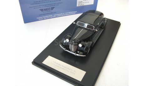 Chrysler Imperial C-15 Le Baron Town Car 1937 black, масштабная модель, 1:43, 1/43, Neo Scale Models