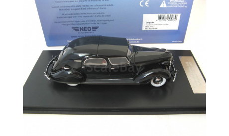 Chrysler Imperial C-15 Le Baron Town Car 1937 black, масштабная модель, 1:43, 1/43, Neo Scale Models