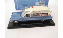 CADILLAC S&S High Top Ambulance (скорая медицинская помощь) 1966 Metallic Blue/White, масштабная модель, scale43, Neo Scale Models