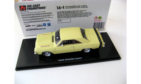 DODGE Dart GTS 1968 Sunfire Yellow, масштабная модель, scale43, Highway 61