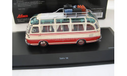 Setra S6 bus With luggage beige/red
