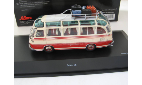 Setra S6 bus With luggage beige/red, масштабная модель, scale43, SCHUCO