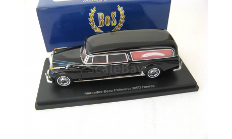 Mercedes-Benz Pullmann 300 D Hearse (W189) black, масштабная модель, scale43, Best оf Show