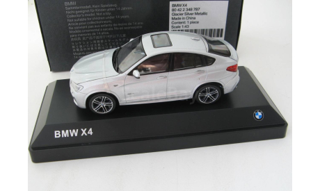 BMW X4 (F26) 2015 silver, масштабная модель, scale43, HERPA