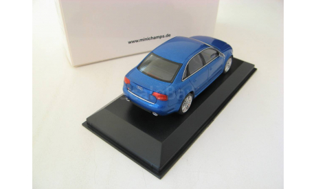Audi RS4 2004 blue metallic, масштабная модель, scale43, Minichamps