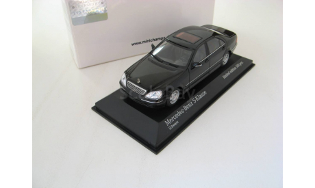 Mercedes-Benz S-Class V220 1998 black, масштабная модель, 1:43, 1/43, Minichamps