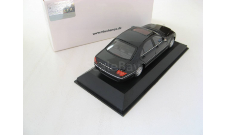Mercedes-Benz S-Class V220 1998 black, масштабная модель, 1:43, 1/43, Minichamps