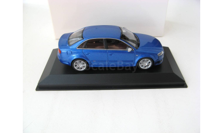 Audi RS4 2004 blue metallic, масштабная модель, scale43, Minichamps