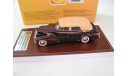 Cadillac V16 Series 90 Sedan Convertible 1938 darkred brown, масштабная модель, scale43, GLM