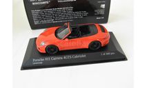 Porsche 911 (991 II) Carrera 4 GTS cabriolet 2016 Lava orange, масштабная модель, Minichamps, scale43