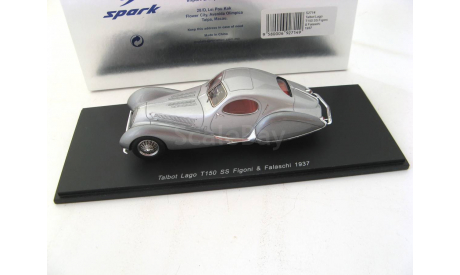 Talbot Lago T150 SS Figoni & Falaschi 1937 (silver), масштабная модель, scale43, Spark, Talbot-Lago