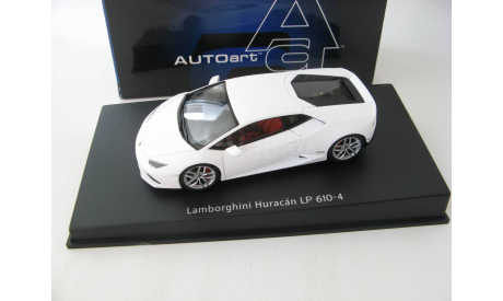 Lamborghini Huracan LP610-4 2014 mat white, масштабная модель, scale43, Autoart