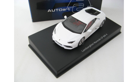 Lamborghini Huracan LP610-4 2014 mat white, масштабная модель, scale43, Autoart