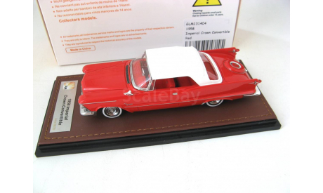 CHRYSLER Imperial Crown Convertible (закрытый) 1958 Red, масштабная модель, 1:43, 1/43, GLM