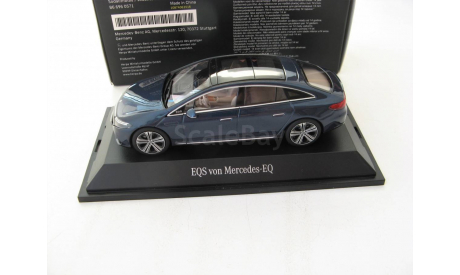 Mercedes EQS 2022 bluemetallic, масштабная модель, 1:43, 1/43, HERPA, Mercedes-Benz