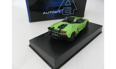 Lamborghini Aventador J Roadster 2012 green/black, масштабная модель, scale43, Autoart