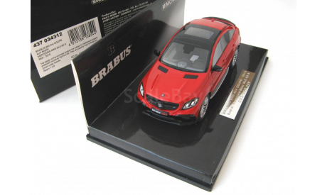 Brabus 850 4x4 coupe based on Mercedes-Benz AMG GLE 63 S 2016 red, масштабная модель, scale43, Minichamps