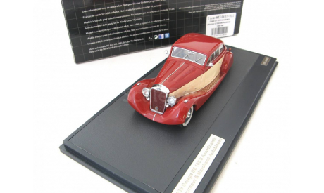DELAGE D8 105S Aerodynamic Coupe 1935 Maroon/White, масштабная модель, scale43, Matrix