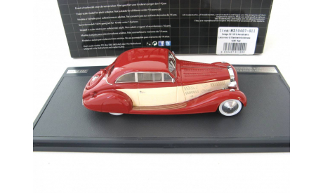 DELAGE D8 105S Aerodynamic Coupe 1935 Maroon/White, масштабная модель, scale43, Matrix