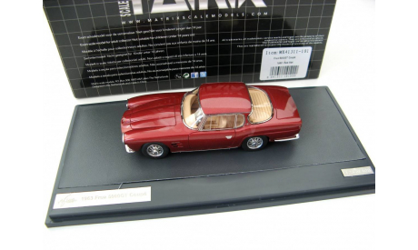 Maserati Frua 5000 GT coupe 1963 red metallic Дефект л/к!, масштабная модель, 1:43, 1/43, Matrix