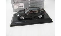 Audi A5 Sportback 2017 myth black, масштабная модель, scale43, Spark