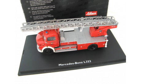 Mercedes-Benz L322 mit DL 22 ’Feuerwehr Munnerstadt’ пожарная лестница. Шуко! VERY RARE!, масштабная модель, scale43, SCHUCO