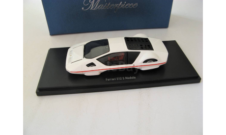 Ferrari 512 S Modulo by Pininfarina Geneva Car showroom 1970 white. RARE!, масштабная модель, scale43, AutoCult