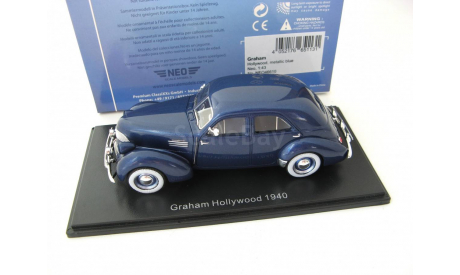 Graham Hollywood 1940 dark blue, масштабная модель, Neo Scale Models, scale43