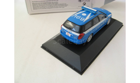 Subaru Legacy Wagon police Italy 2003 blue , масштабная модель, scale43, J-Collection