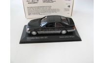 Mercedes-Benz 600 SEC (C140) 1992 black, масштабная модель, Minichamps, scale43