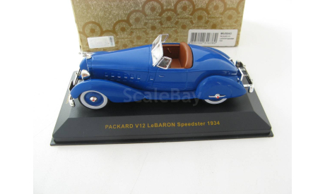 PACKARD V12 LeBARON Speedster Blue 1934 г., масштабная модель, scale43, IXO Museum (серия MUS)