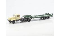 КрАЗ-258Б1 с п/п ЧМЗАП-5523 бежевый/зеленый, масштабная модель, Start Scale Models (SSM), scale43