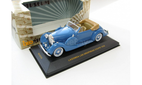 LAGONDA LG6 DROPHEAD Coupe Blue 1938 г. SALE!, масштабная модель, 1:43, 1/43, IXO Museum (серия MUS)