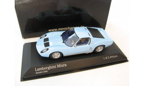 Lamborghini Miura 1966 bright blue, масштабная модель, 1:43, 1/43, Minichamps
