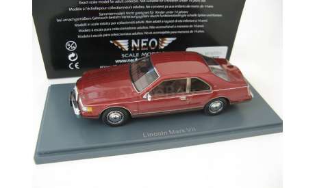 Lincoln Continental Mark VII LSC red metallic, масштабная модель, Neo Scale Models, scale43