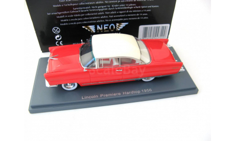 Lincoln Premiere Hardtop 1956 beige/red, масштабная модель, Neo Scale Models, scale43