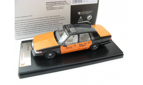 Lincoln Town Car USA Cab black/orange 1996 г. SALE!, масштабная модель, 1:43, 1/43, Premium X