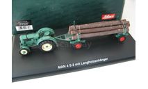 MAN 4 S2 mit ’Langholzanhanger’. Редкий Шуко!, масштабная модель, scale43, SCHUCO