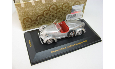 MERCEDES-BENZ 150 Sport Roadster Silver with Red interiors 1935 г. RARE!, масштабная модель, scale43, IXO Museum (серия MUS)