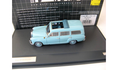 Mercedes-Benz 180 (W120) Binz Kombi 1960 Blue, масштабная модель, Matrix, scale43