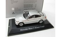 Mercedes-Benz C-Class coupe iridium silver, масштабная модель, scale43, Norev