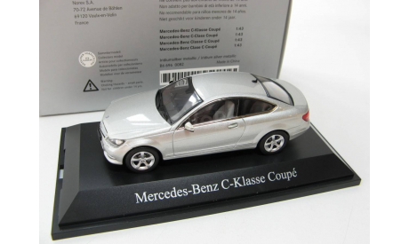 Mercedes-Benz C-Class coupe iridium silver, масштабная модель, 1:43, 1/43, Norev