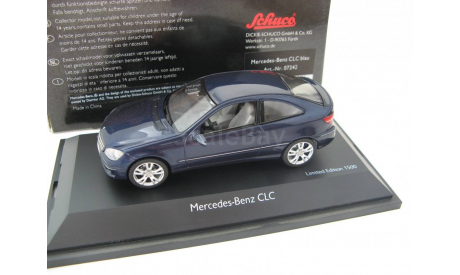 Mercedes-Benz CLC blue metallic. Редкий Шуко!, масштабная модель, scale43, Schuco