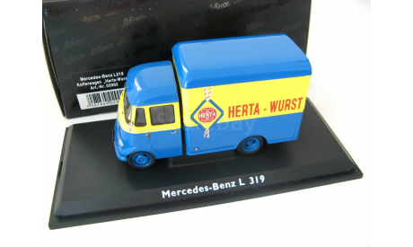 Mercedes-Benz L319 Kofferwagen ’Herta-Wurst’. Редкий Шуко!, масштабная модель, scale43, Schuco