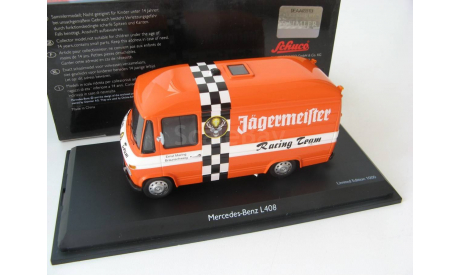 Mercedes-Benz L408 Kastenwagen ’Jägermeister’ Редкий Шуко!, масштабная модель, scale43, SCHUCO