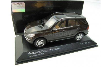 Mercedes-Benz M-class Brown metallic 2011 г., масштабная модель, scale43, Minichamps