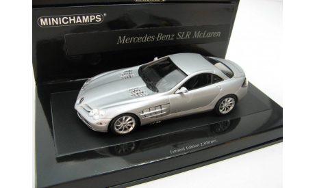 Mercedes-Benz SLR McLaren Matt silver 2004 г., масштабная модель, scale43, Minichamps