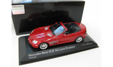 Mercedes-Benz SLR McLaren Roadster Red 2007 г., масштабная модель, 1:43, 1/43, Minichamps